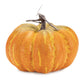 Set of Two Orange And Yellow Plastic Pumpkin Thanksgiving Pumpkin Tabletop Sculpture