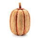 Set of Two Orange Wood Pumpkin Thanksgiving Pumpkin Tabletop Sculpture