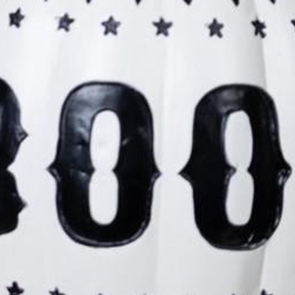 Set of Two White And Black Polyresin Tabletop Sculpture