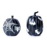Set of Two Black And White Polyresin Tabletop Sculpture