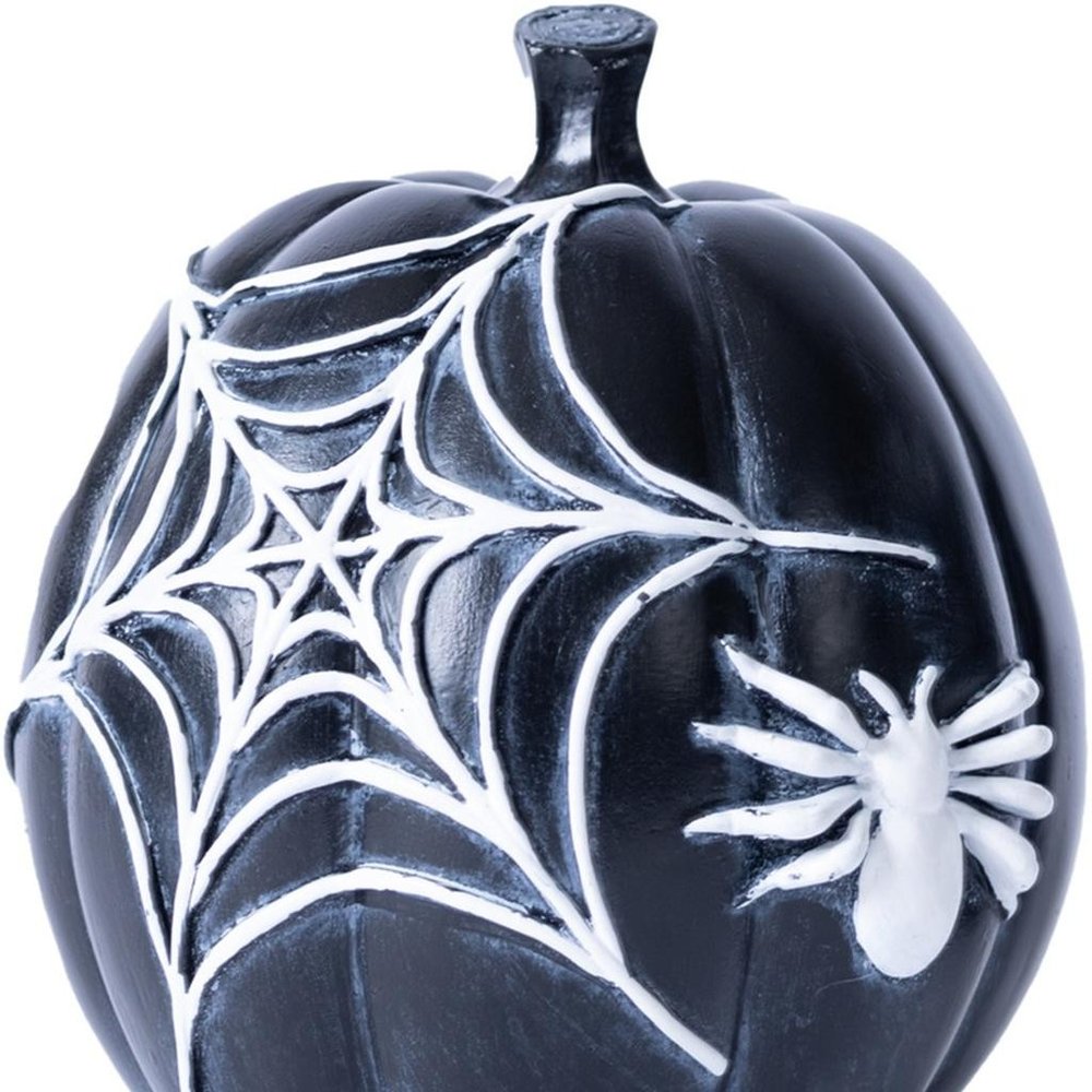 Set of Two Black And White Polyresin Tabletop Sculpture