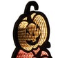 23" Orange Black And Yellow Acrylic Halloween Jack-O-Lantern Tabletop Sign with LED