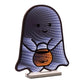 16" White Orange And Black Acrylic Halloween Ghost Tabletop Sign with LED