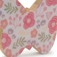 Set of Two White And Pink Wood Butterfly Tabletop Sculptures