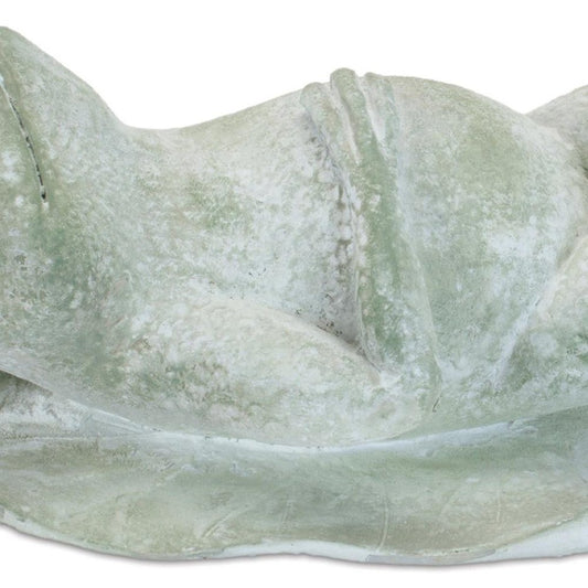 Set of Four Green Polyresin Frog Figurine