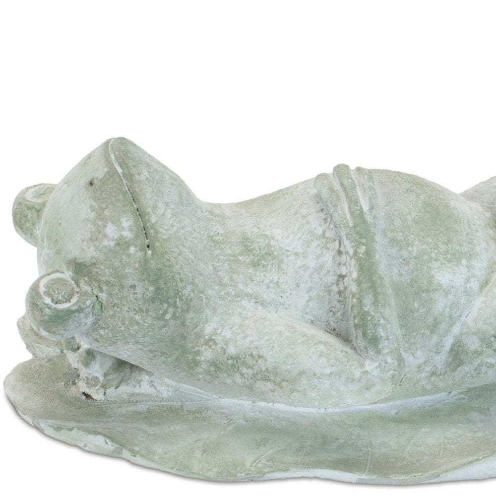 Set of Four Green Polyresin Frog Figurine