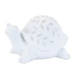 Set of Two White Polyresin Frog And Turtle Figurines