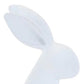 Set of Two White Polyresin Rabbit Figurines