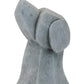 Set of Two Gray Polyresin Cat And Dog Figurines