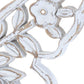 Set of Two White And Beige Polyresin Butterfly Tabletop Sculptures