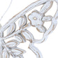 Set of Two White And Beige Polyresin Butterfly Tabletop Sculptures