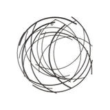 20" X 20" Black Abstract Metal Circle Hanging Dimensional Sculpture