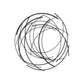 20" X 20" Black Abstract Metal Circle Hanging Dimensional Sculpture