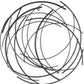 20" X 20" Black Abstract Metal Circle Hanging Dimensional Sculpture
