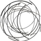 20" X 20" Black Abstract Metal Circle Hanging Dimensional Sculpture