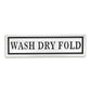 10" X 36" White And Black Wash Dry Fold Metal Wall Decor
