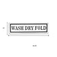 10" X 36" White And Black Wash Dry Fold Metal Wall Decor