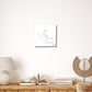 10" X 10" White Bird Metal Square Hanging Wall Decor