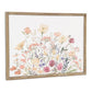 24" X 32" Natural And White Flower Bouquet Metal And Wood Framed Art