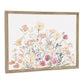24" X 32" Natural And White Flower Bouquet Metal And Wood Framed Art