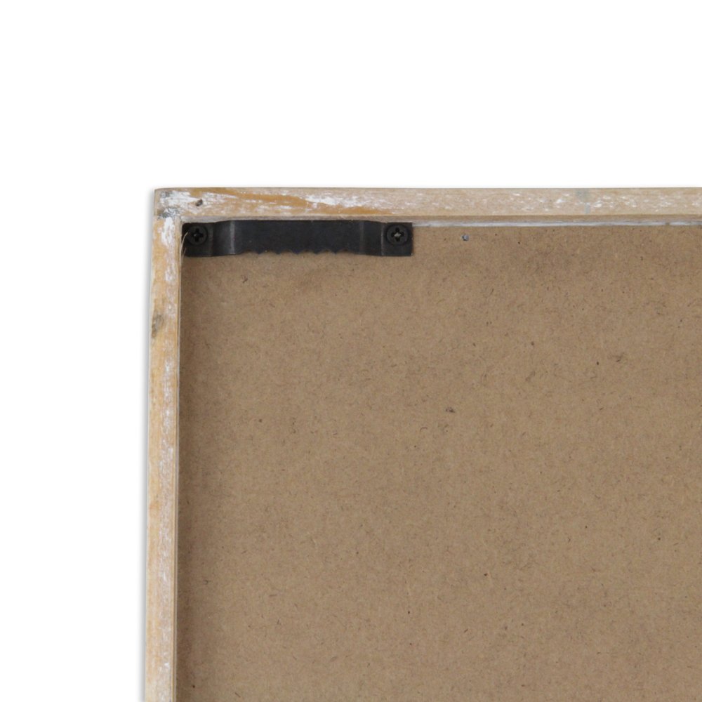 32" X 12" Natural White And Lavender Floral Wood Framed Art