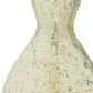 Set of Three Sage Green Seeded Bubble Glass Table Vases