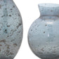 Set of Three Blue And Gray Seeded Glass Table Vases