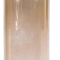 Set of Two Translucent Taupe Glass Cylinder Table Vases