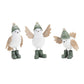 Set of Six White And Beige Resin Bird Figurine