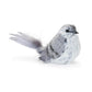 12 Gray Fabric Bird Tabletop Sculpture