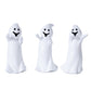 Set of Three White Polyresin Figurine