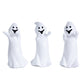 Set of Three White Polyresin Figurine