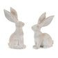 Set of Four Beige Resin Bunny Rabbit Figurines