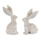Set of Four Beige Polyresin Rabbit Figurine
