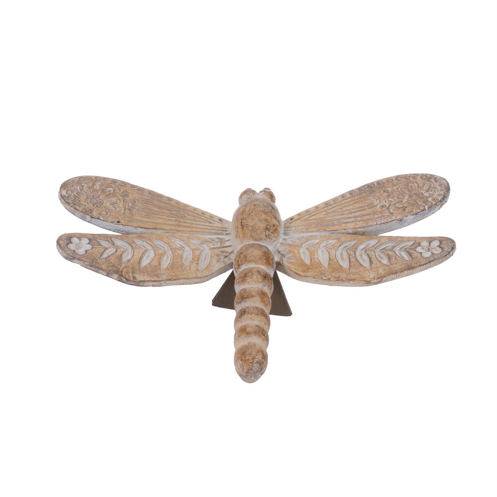 Set of Four Brown Polyresin Butterfly Figurine