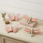 Set of Four Pink And Green Polyresin Butterfly And Dragonfly Figurines