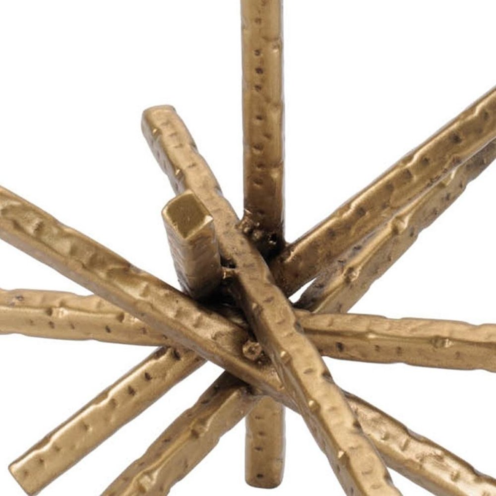 Set of Four Gold Iron Tabletop Sculpture