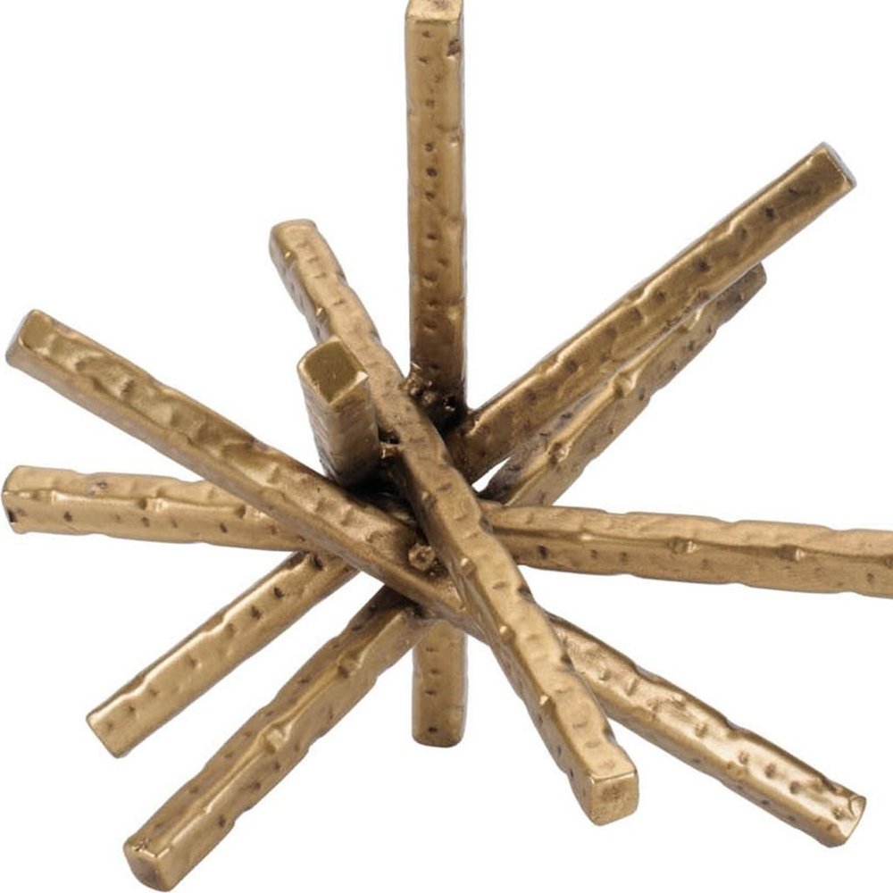 Set of Four Gold Iron Tabletop Sculpture