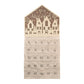 35" X 17" Beige Christmas Advent Calendar Joy to the World Wood Hanging Wall Decor