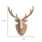 21" X 17" Brown Wood Deer Hanging Dimensional Sculpture