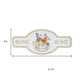 10" X 22" White Green And Orange Metal Home Sweet Home Hanging Wall Decor