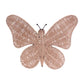 14" X 18" Natural Butterfly Rattan Hanging Dimensional Sculpture