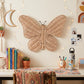 14" X 18" Natural Butterfly Rattan Hanging Dimensional Sculpture