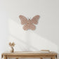 14" X 18" Natural Butterfly Rattan Hanging Dimensional Sculpture