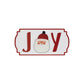 Set of Three White Green And Red Metal Christmas Hanging Text Wall Decor