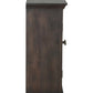 72" Dark Brown Solid Wood Shutter Style Sideboard with Four Doors