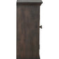 72" Dark Brown Solid Wood Shutter Style Sideboard with Four Doors