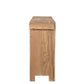 72" Natural Solid Wood Three Drawer Sideboard with Five Doors