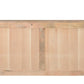 72" Natural Solid Wood Three Drawer Sideboard with Five Doors