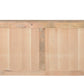 72" Natural Solid Wood Three Drawer Sideboard with Five Doors